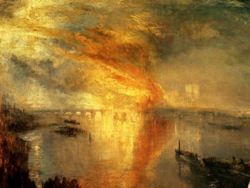 J. M. W. Turner: The Burning of the Houses of Parliament